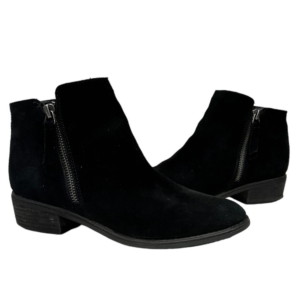 Blondo Black Suede Waterproof Booties‎ Size 8
